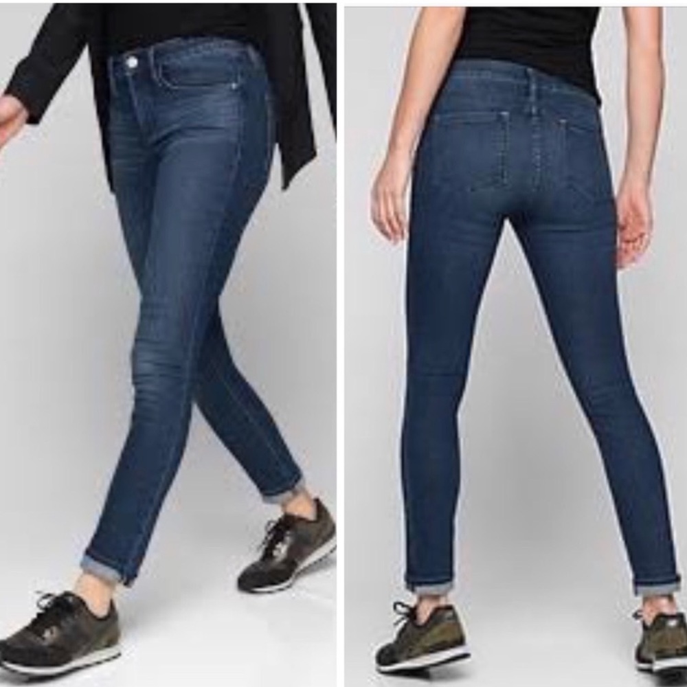 Athleta Sculptek skinny jean dark wash 10 TALL